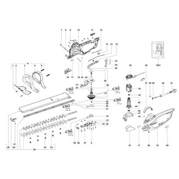 Nůžky na živý plot HS 8755 Metabo 08755000