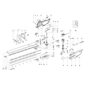 Nůžky na živý plot HS 8875 Metabo 08875000