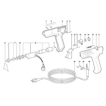 Lepící pistole KE 3000 Metabo 18121000