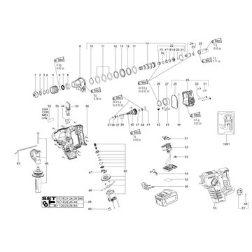 Vrtací kladivo BHA 36 LTX Compact Metabo 00206000