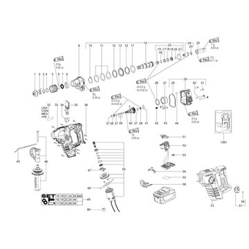 Vrtací kladivo BHA 18 LTX Metabo 00228000