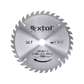 Kotouč pilový s SK plátky, O 185x3,0x20mm, 36T (8803226) EXTOL PREMIUM