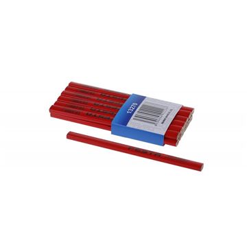 Tužka tesařská (červený lak) 180mm