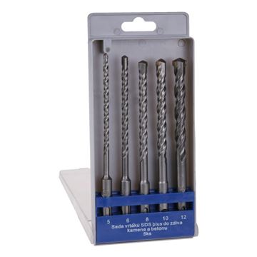 Sada vidiových vrtáků SDS+ 5ks 5-12mm Festa 20890
