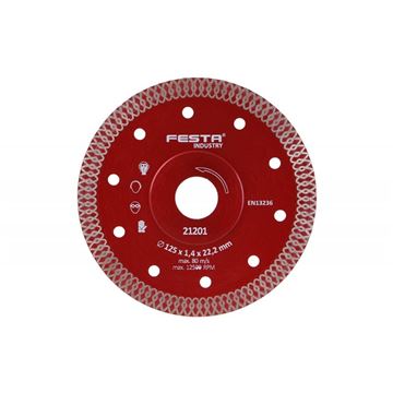 Kotouč diamantový FESTA INDUSTRY 125x1. 4x22. 2mm Festa 21201