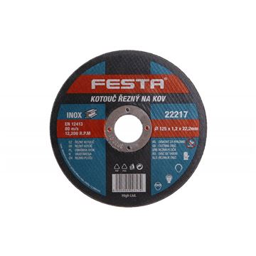 Kotouč řezný FESTA na kov 125x1. 2x22. 2mm Festa 22217