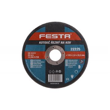 Kotouč řezný FESTA na kov 125x1. 0x22. 2mm Festa 22225