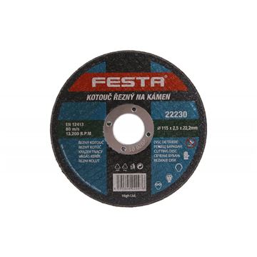 Kotouč řezný FESTA na kámen 115x2. 5x22. 2mm Festa 22230