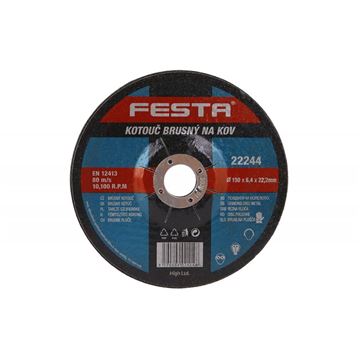 Kotouč brusný FESTA na kov 150x6. 4x22. 2mm Festa 22244