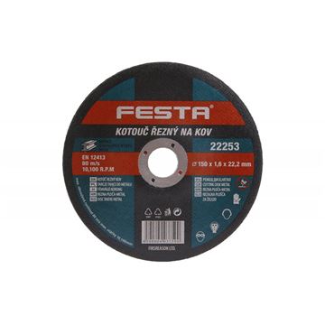 Kotouč řezný FESTA na kov 150x1. 6x22. 2mm Festa 22253