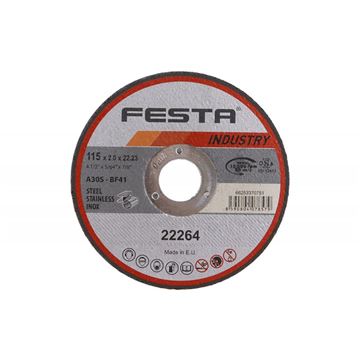 Kotouč řezný FESTA INDUSTRY na kov 115x2x22. 2mm Festa 22264