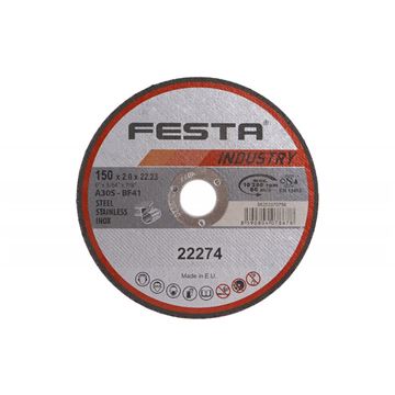 Kotouč řezný FESTA INDUSTRY na kov 150x2x22. 2mm Festa 22274