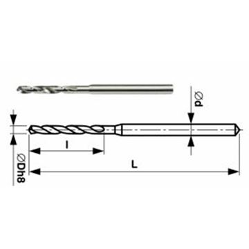 Vrták CSN 221191, DIN 1899A RN, průměr 0,3mm, délka 25/2mm STIMZET