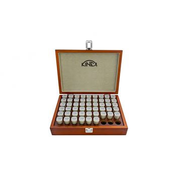 Válečkové měrky ocelové KINEX - sada 5,0-10,0/0,1 mm, 51 ks (1047-13-010) Kinex