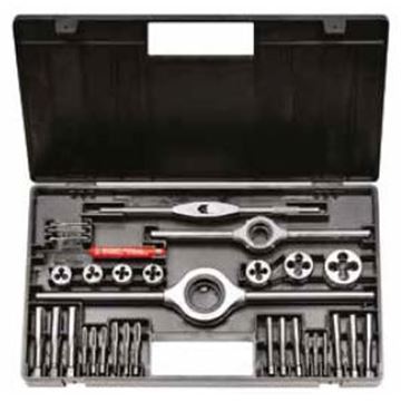 Souprava závitořezných nástrojů, typ M 1-II, M 3 - M 12 HSS-LH, BUČOVICE TOOLS 350120