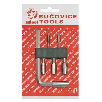 Souprava závitořezných bitů, typ BIT 1, M 3 - M 10 HSS, BUČOVICE TOOLS 948110