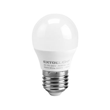 Žárovka LED mini, 5W, 410lm, E27, teplá bílá (43006) EXTOL LIGHT