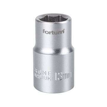 Hlavice nástrčná 1/2", 13mm, L 38mm (4700413) FORTUM