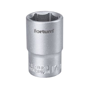 Hlavice nástrčná 1/2", 17mm, L 38mm (4700417) FORTUM