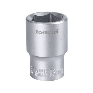 Hlavice nástrčná 1/2", 18mm, L 38mm (4700418) FORTUM