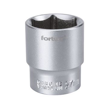 Hlavice nástrčná 1/2", 27mm, L 42mm (4700427) FORTUM