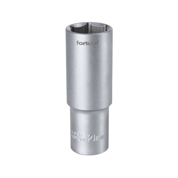 Hlavice nástrčná prodloužená 1/2", 21mm, L 77mm (4700521) FORTUM