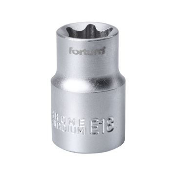 Hlavice nástrčná vnitřní TORX 1/2", E 18, L 38mm (4700703) FORTUM