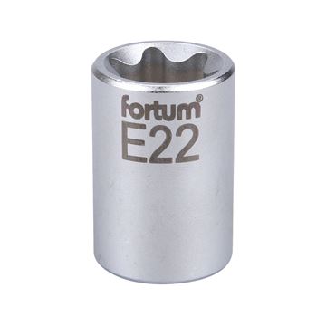 Hlavice nástrčná vnitřní TORX 1/2", E 22, L 38mm (4700704) FORTUM