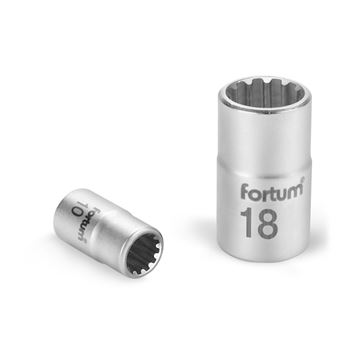 Hlavice nástrčná Multilock 1/4", 4mm, L 25mm (4701102) FORTUM