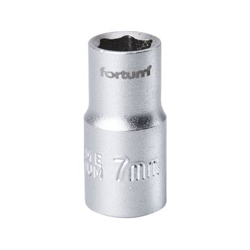 Hlavice nástrčná 1/4", 7mm, L 25mm (4701407) FORTUM