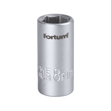 Hlavice nástrčná 1/4", 8mm, L 25mm (4701408) FORTUM