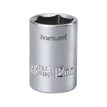 Hlavice nástrčná 1/4", 12mm, L 25mm (4701412) FORTUM