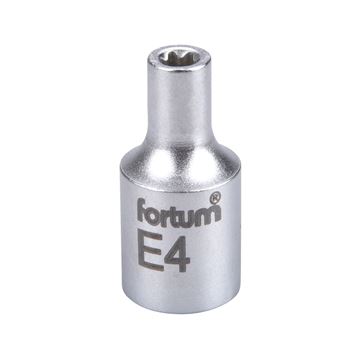 Hlavice nástrčná vnitřní TORX 1/4", E 4, L 25mm (4701704) FORTUM