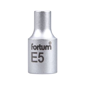 Hlavice nástrčná vnitřní TORX 1/4", E 5, L 25mm (4701705) FORTUM