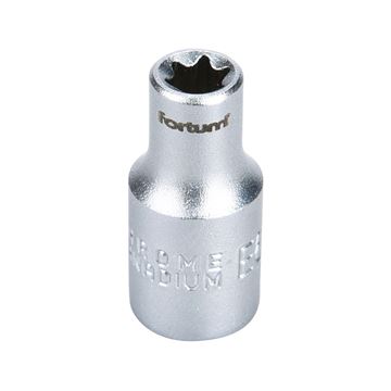 Hlavice nástrčná vnitřní TORX 1/4", E 6, L 25mm (4701706) FORTUM