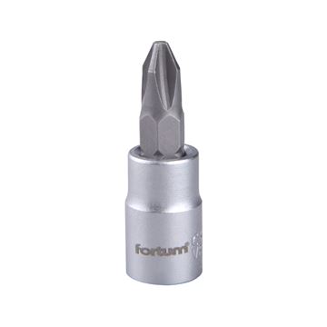 Hlavice zástrčná 1/4" hrot křížový, PH 2, L 37mm (4701812) FORTUM