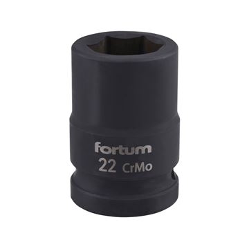 Hlavice nástrčná rázová 3/4", 22mm, L 52mm (4703022) FORTUM