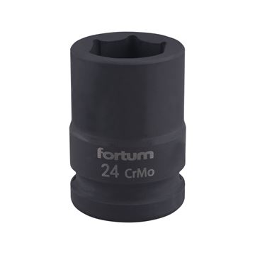 Hlavice nástrčná rázová 3/4", 24mm, L 52mm (4703024) FORTUM