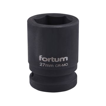 Hlavice nástrčná rázová 3/4", 27mm, L 52mm (4703027) FORTUM