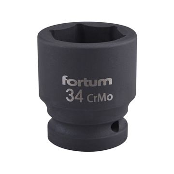 Hlavice nástrčná rázová 3/4", 34mm, L 57mm (4703034) FORTUM