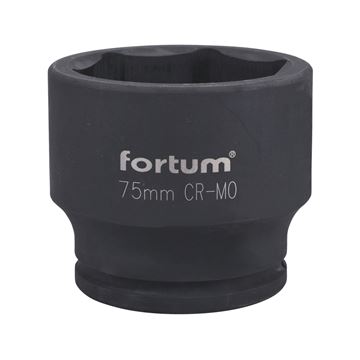 Hlavice nástrčná rázová 3/4", 75mm, L 90mm (4703075) FORTUM