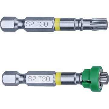 Hroty sada 2ks TORX s magnetickým kloboučkem, T 30x50mm, S2 (4741487) FORTUM