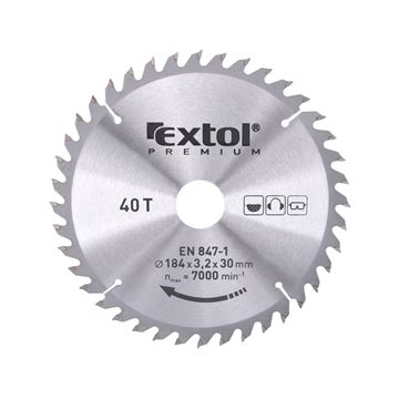 Kotouč pilový s SK plátky, O 184x3,0x30mm, 40T (8803221) EXTOL PREMIUM