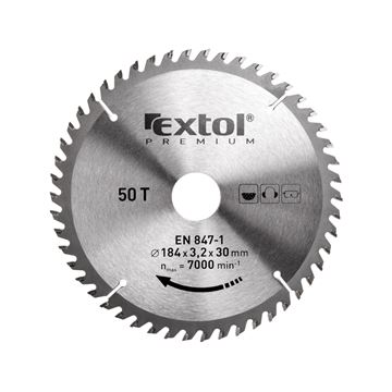 Kotouč pilový s SK plátky, O 184x3,0x30mm, 50T (8803222) EXTOL PREMIUM