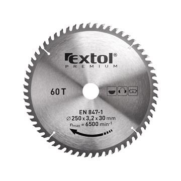 Kotouč pilový s SK plátky, O 250x3,0x30mm, 60T (8803242) EXTOL PREMIUM