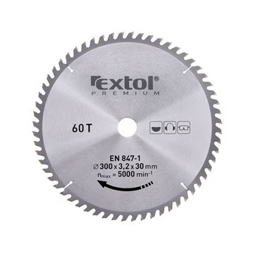 Kotouč pilový s SK plátky, O 300x3,0x30mm, 60T (8803247) EXTOL PREMIUM