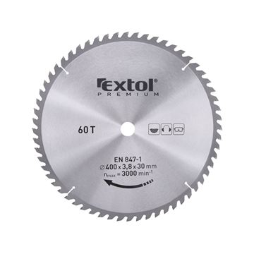 Kotouč pilový s SK plátky, O 400x3,6x30mm, 60T (8803257) EXTOL PREMIUM