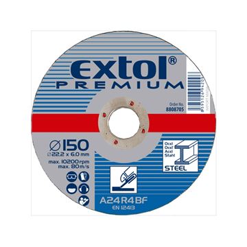 Kotouč brusný na ocel, O 150x6,0x22,2mm (8808705) EXTOL PREMIUM