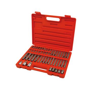 Hroty IMBUS-TORX-XZN, sada 51ks, pro ráčny 3/8", 1/2", S2 (8818200) EXTOL PREMIUM