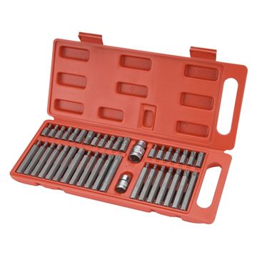 Hroty IMBUS-TORX-XZN, sada PROFI 40ks, pro ráčny 3/8", 1/2", CrV (8818202) EXTOL PREMIUM